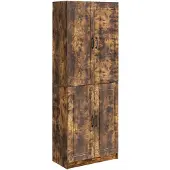 vidaXL Kast Set 2 st Gerookt eiken Bewerkt hout