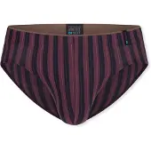 Schiesser Slip ' Long Life Soft ' donkerbruin / bordeaux / zwart