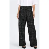 JDY Broek 'DORIT ' grijs gemêleerd / zwart