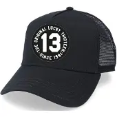 Lucky 13 Cap - The Original - Trucker Hat Black - zwart | Maat Standard
