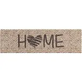 vidaXL Keuken Tapijt Beige home 150 x 45 cm 100% Polyamide Wasbaar