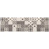 vidaXL Keuken Tapijt Grijze mozaïek 150 x 45 cm 100% Polyamide Wasbaar