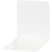 MAUL metalen boekensteunen wit 14 x 14 x 12 cm (2 stuks)