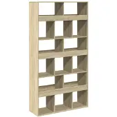 vidaXL Boekenkast 100x33x187,5 cm bewerkt hout sonoma eikenkleurig