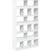 vidaXL Boekenkast 100x33x187,5 cm bewerkt hout wit