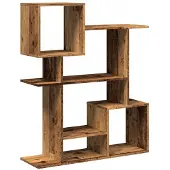 vidaXL Kamerscherm / boekenkast 92x29x112 cm hout oud houtkleurig