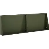 vidaXL Keermuur 2 st 60 x 12 x 30 cm Staal Olijfgroen