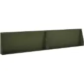 vidaXL Steunmuur, 2 stuks, 100 x 12 x 50 cm, staal, olijgroen