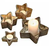 Loberon Windlicht set van 4 Thervel