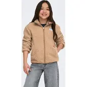 Kids Only GIRLS Fleece jas 'KOGEVA' camel / blauw