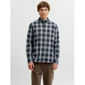 Jack & Jones Overhemd 'JPRBluharvey' donkerblauw / lichtgrijs