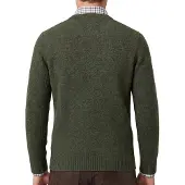 Camel active Trui groen gemêleerd gebreid 100% polyester