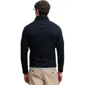 Superdry Knit Haf Zip Cotton Jumper Navy | Donkerblauw | Maat L