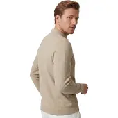 Casa Moda Poloshirt beige 3 knopen normale fit