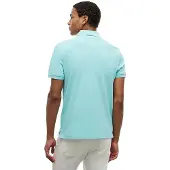 Tommy Hilfiger Poloshirt regular fit blauw 2 knoopjes