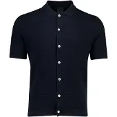 Bugatti Donkerblauwe polo met boord