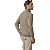Profuomo Beige vest gemeleerd met rits