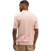 Butcher of Blue Poloshirt roze structuur