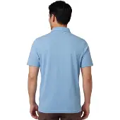 Bugatti Poloshirt blauw gemêleerd normale fit