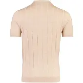 Thomas Maine Poloshirt V-hals oranje merinowol