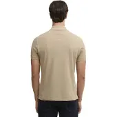 Barbour Khaki polo Regular Fit pique 2 knoops