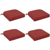 vidaXL 4-delige zitkussens SOEST 4 st 100% Polyester Wijnrood