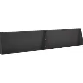 vidaXL Steunmuur, 2 stuks, 100 x 12 x 50 cm, staal, zwart