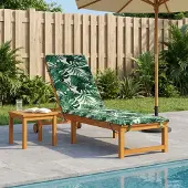 vidaXL Ligstoel Kussen GEMERT 100% Polyester Bladpatroon