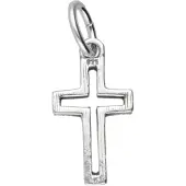 MOOYE ® - Collectie Zilveren Kruis open strak klein hanger