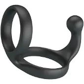 Crazy Bull - FLORIAN DOUBLE COCK AND BALL RING BLACK