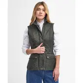 Barbour Dames Wray Quilted gilet groen (M), Casual, Polyamide LGI0017