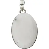 MOOYE ® - Collectie Zilveren Dendriet Opaal edelsteen ovaal groot hanger