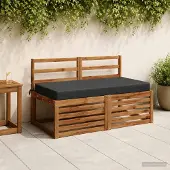 vidaXL Zitkussen SOEST 100% Polyester Antraciet 120 x 80 x 10 cm