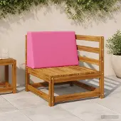 vidaXL Rugkussen SOEST 100% Polyester Roze 60 x 20 x 40 cm