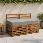 vidaXL Zitkussen SOEST 100% Polyester Grijs 120 x 80 x 15 cm