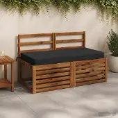 vidaXL Zitkussen SOEST 100% Polyester Antraciet 120 x 60 x 10 cm