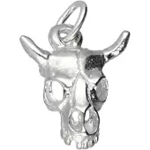 MOOYE ® - Collectie Zilveren Stierenschedel klein kettinghanger