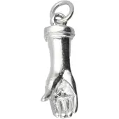 MOOYE ® - Collectie Zilveren Hand kettinghanger