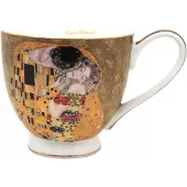 Queen Isabell Grote Porseleinen Mok Gustav Klimt 'De Kus' 500ml