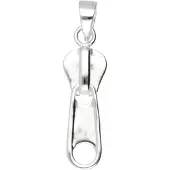 MOOYE ® - Collectie Zilveren Ritssluiting beweegbaar kettinghanger