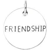 MOOYE ® - Collectie Zilveren Friendship kettinghanger