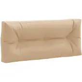 vidaXL Palletrugkussen VIANEN 100% Polyester Zand 120 x 40 x 12 cm