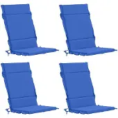 vidaXL Kussen voor stoel met hoge rug GEMERT 4 st 100% Polyester