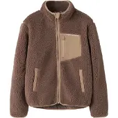 Name it Fleece jas 'NKNMattia' bruin / cappuccino