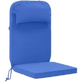 vidaXL Kussen voor Adirondack-stoel 100% Polyester Koninklijk Blauw