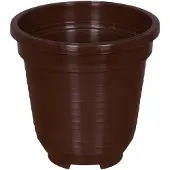Geli Bloempot STANDARD Bruin Ø 6 cm - Kunststof