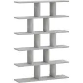 vidaXL Wandplank Betongrijs 70 x 17 x 101 cm Bewerkt hout
