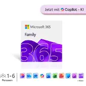 Microsoft 365 Family - 12 maanden/6 apparaten *Digitale licentie*