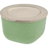 Koziol Connect schaal met deksel 1 L biocirculaire thermoplast Nature leaf green