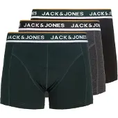 Jack & Jones Boxershorts 'JACSway' donkergrijs / donkergroen / zwart / wit